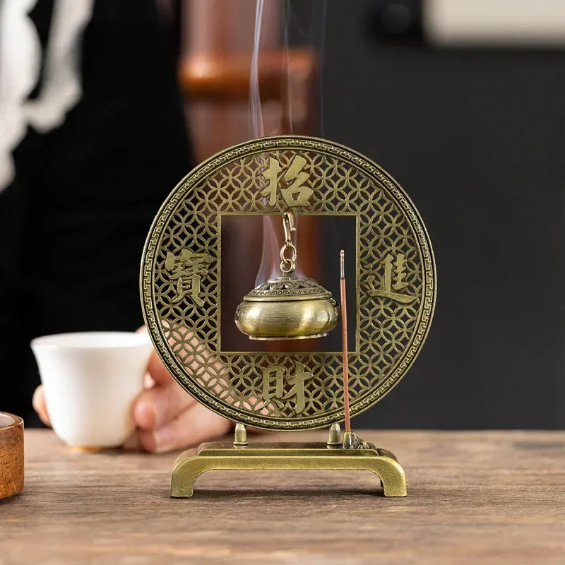 Five Blessings Incense Burner Sandalwood Taoist Ornaments