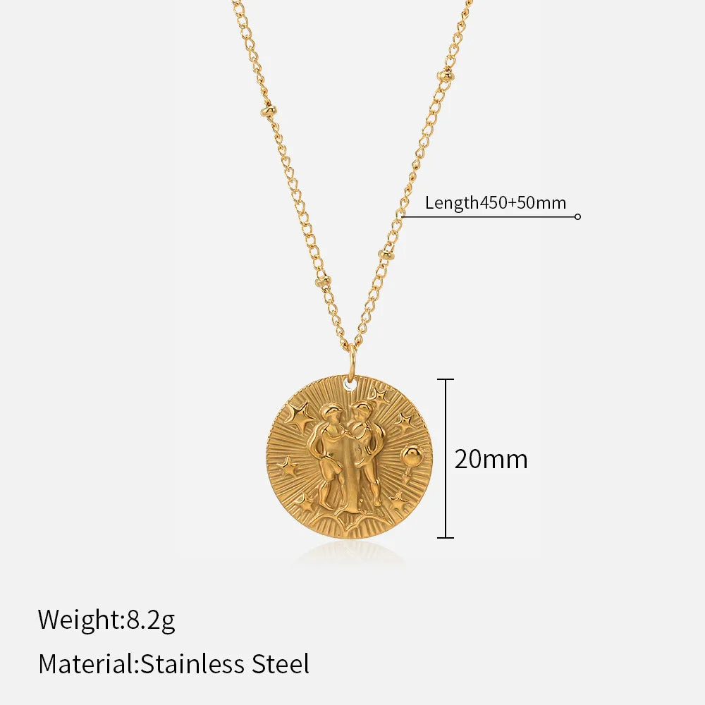 Your Sign, Your Story Zodiac Coin Necklace