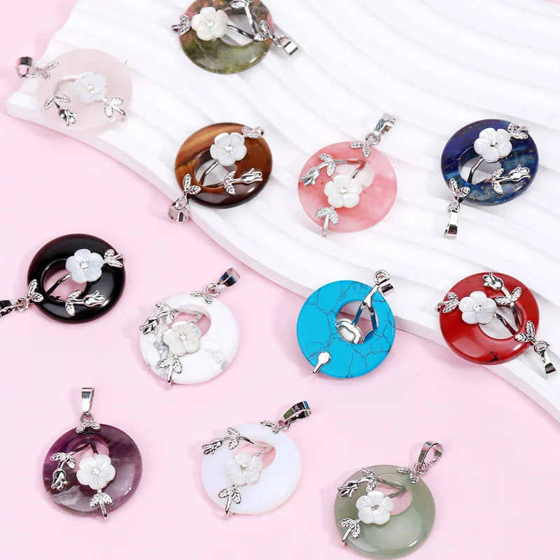 Amethyst Donut Pendant Energy And Balance