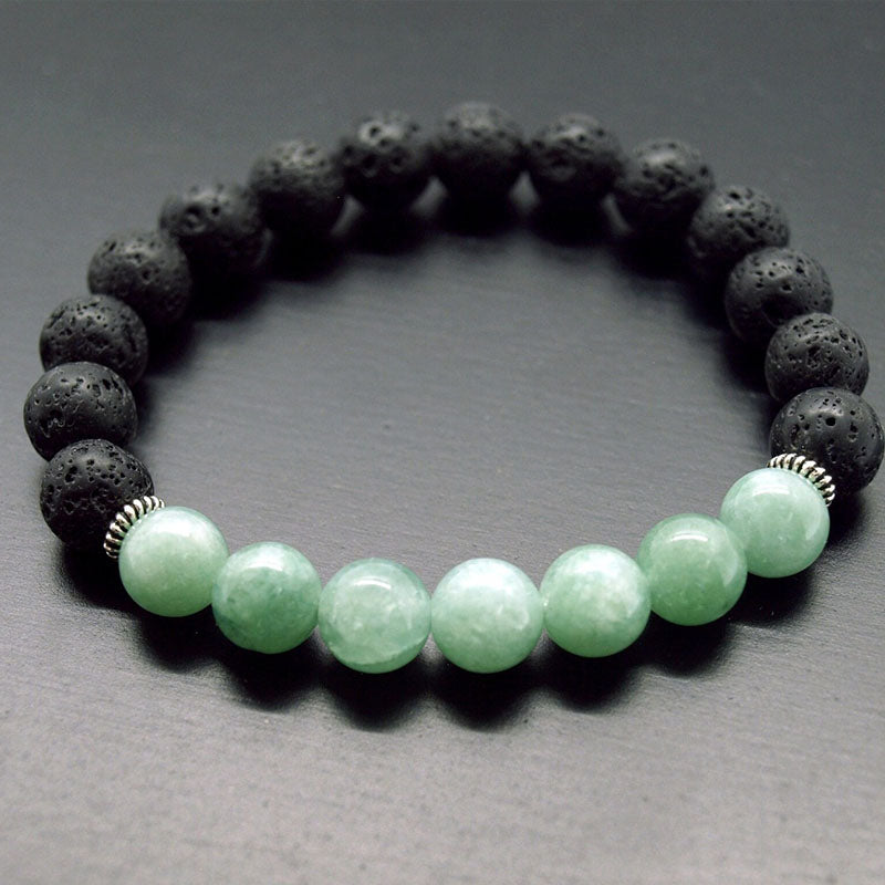 Black Tourmaline Hematite Rose Quartz Lepidolite Bracelet