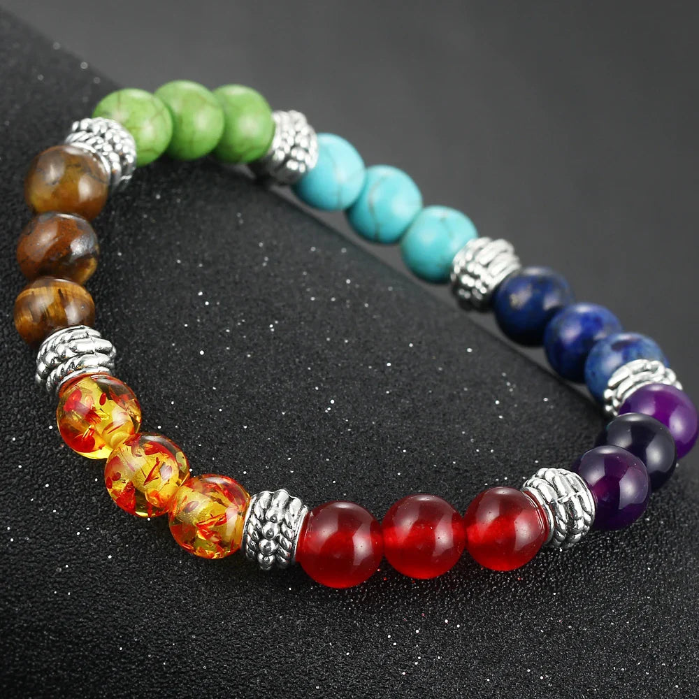 Handcrafted 7 Chakra Bracelet Healing for Men
