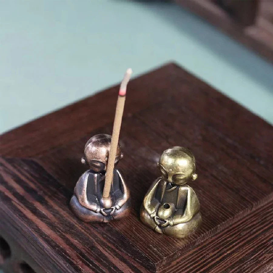 Little Monk Zen Incense Burner Stand For Study Decor