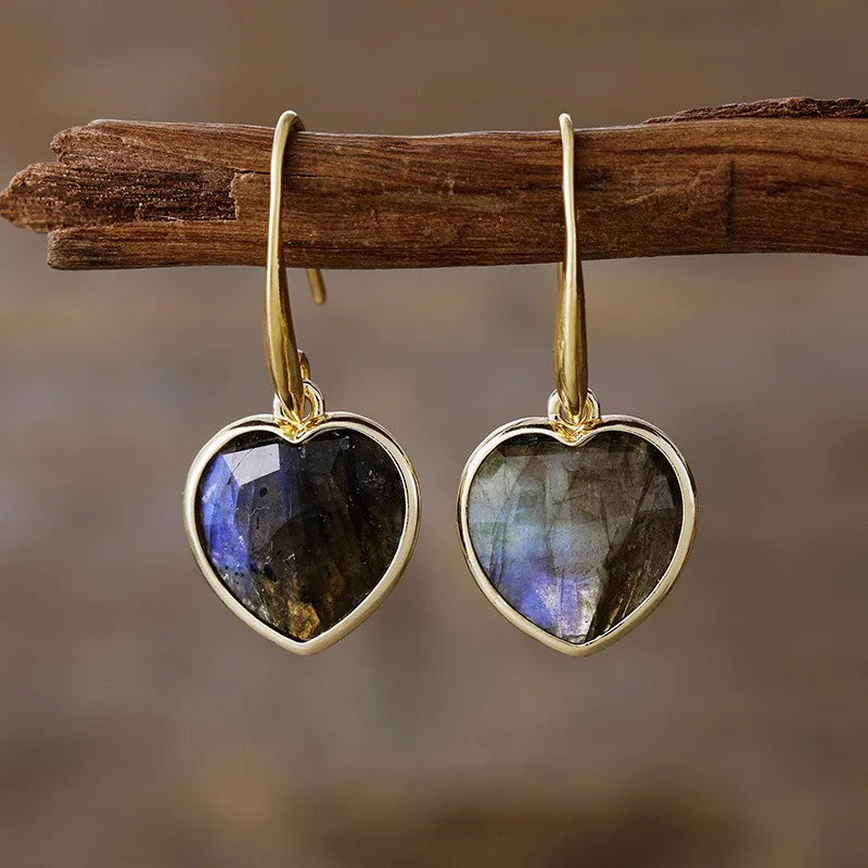 Vintage Heart Earrings