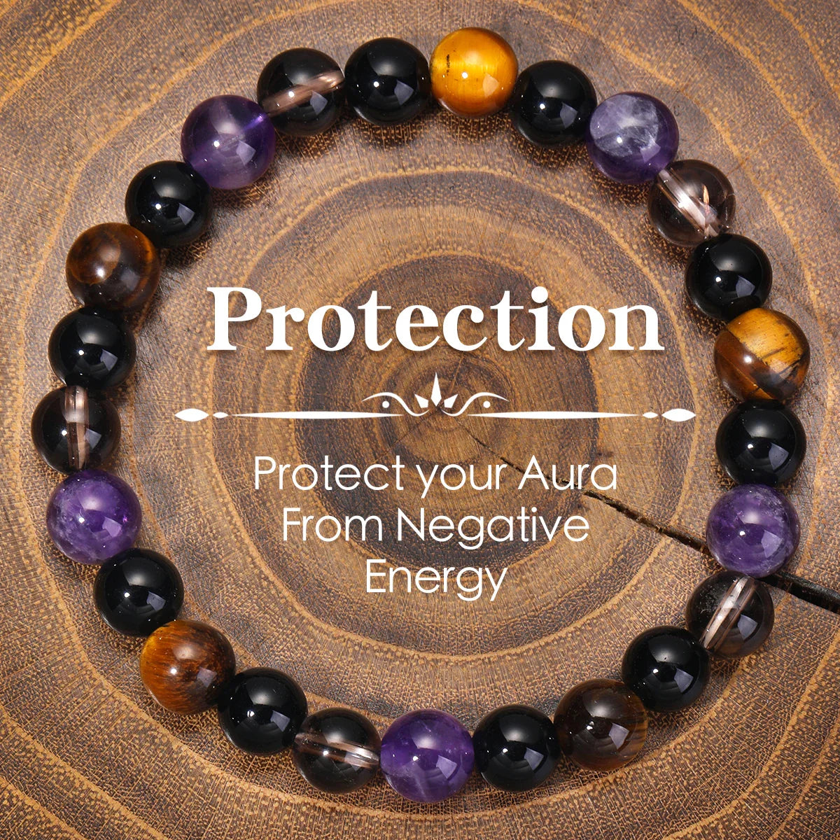 Protection Stone Bracelet Citrine Tiger Eye Elite