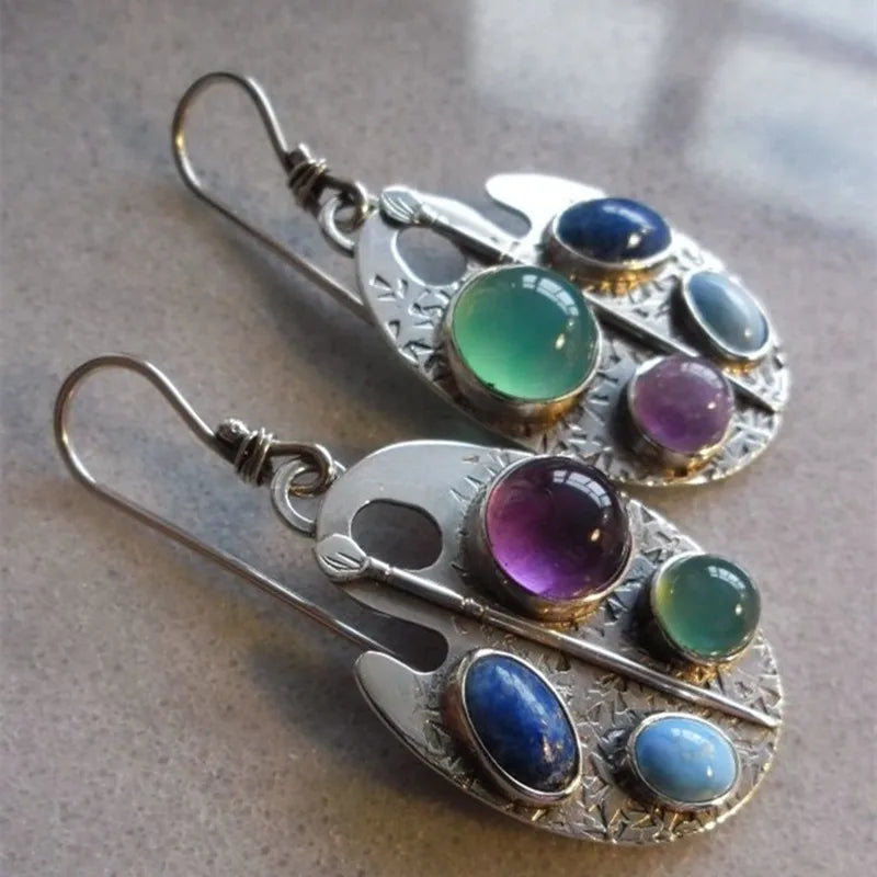 Unique Multi-Coloured Statement Earrings