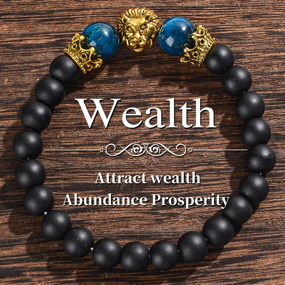 Natural Tiger Eye Amethyst Bracelet Protection For Women