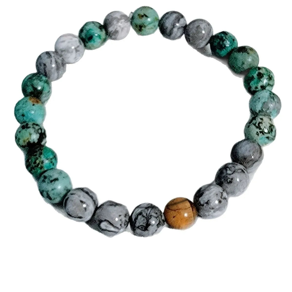 Natural Tiger Eye Turquoise Zen Bracelet For Men