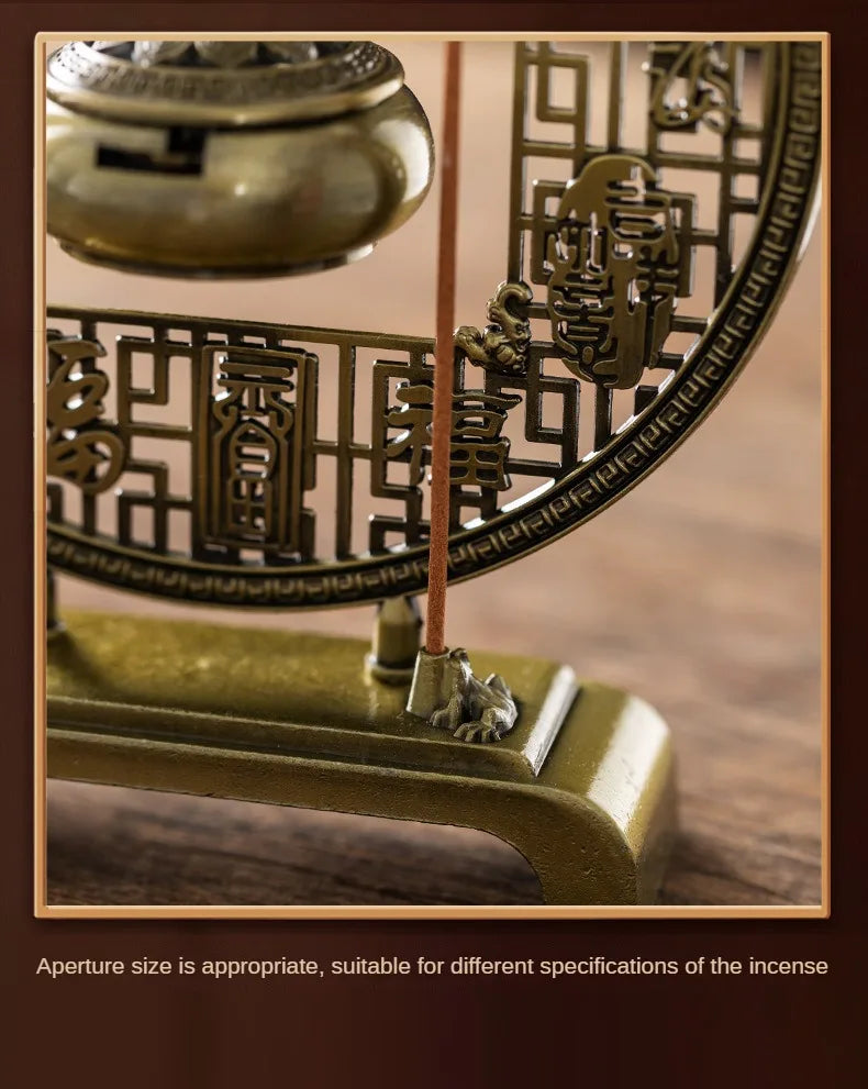 Five Blessings Incense Burner Sandalwood Taoist Ornaments