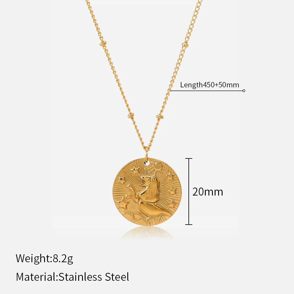 Your Sign, Your Story Zodiac Coin Necklace