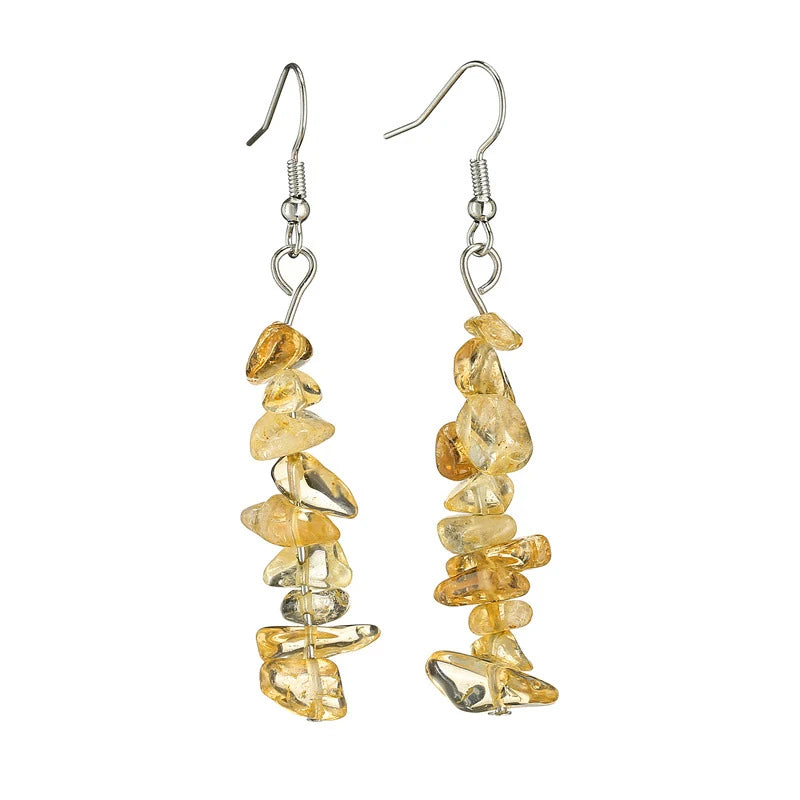 Natural Tumbled Stone Earrings