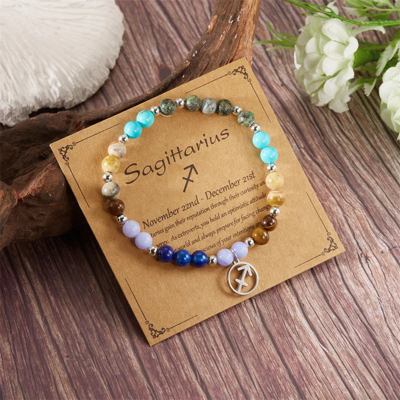 StellarCraft Constellation Glass Bead Bracelets Unisex