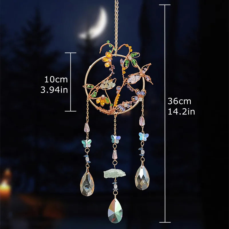 Rose Quartz Tree Of Life Suncatcher Love Gift For Women