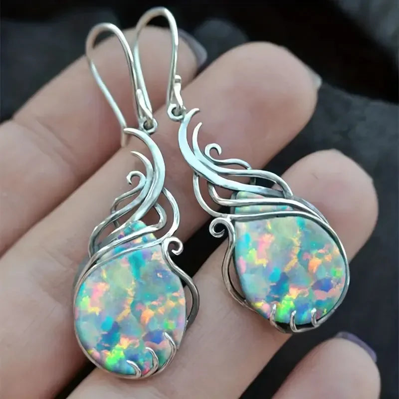 Bohemian Turquoise Earrings For Women Vintage Jewelry Gift