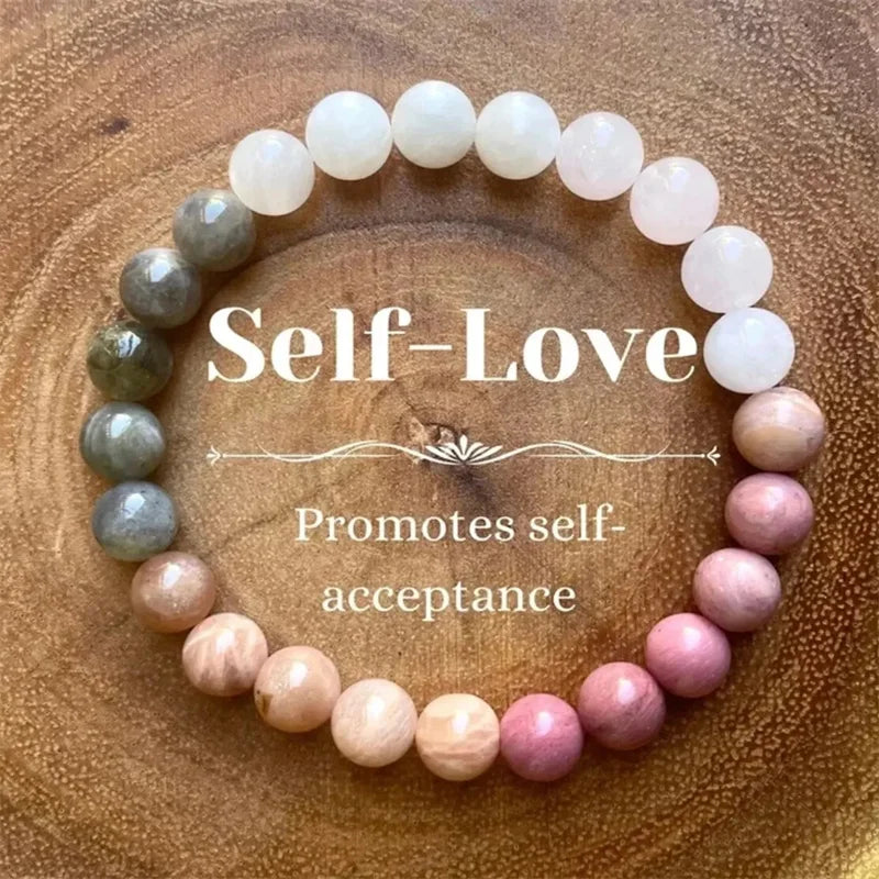 Attract Love Bracelet Colorful Imperial Jasper Rose Quartz