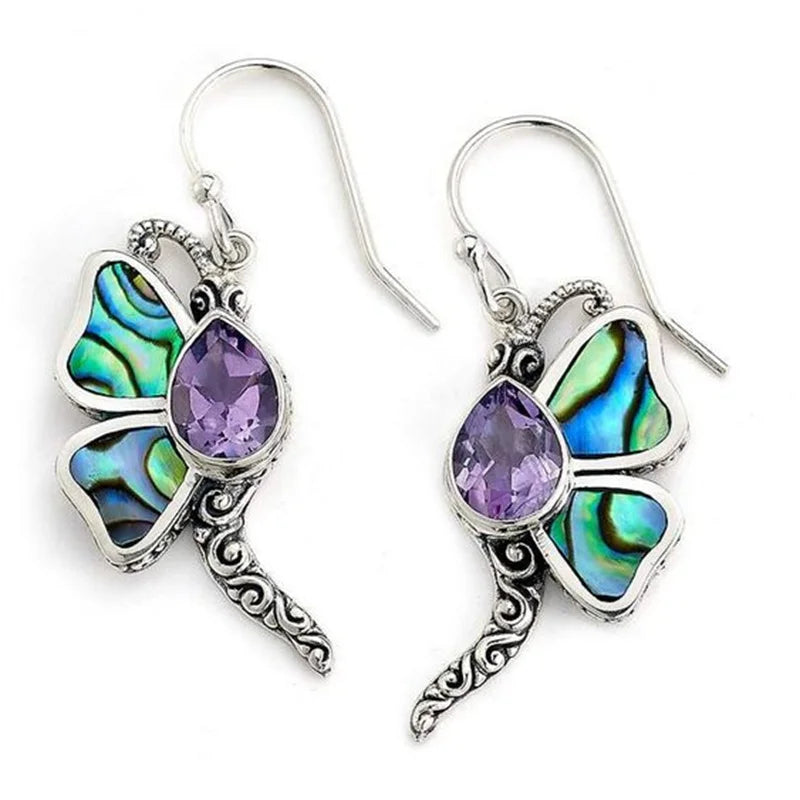 Abelone Zirconia Butterfly Earrings