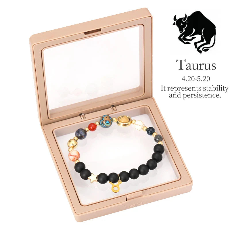 Planet Bracelet Eight Planets Stones Zodiac Signs Gift