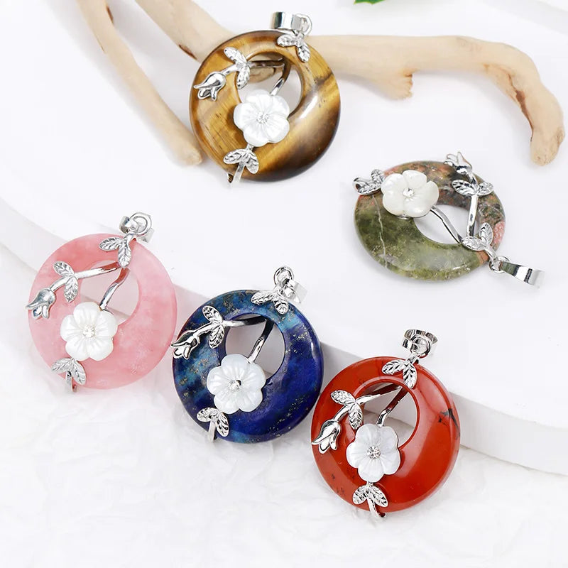 Amethyst Donut Pendant Energy And Balance