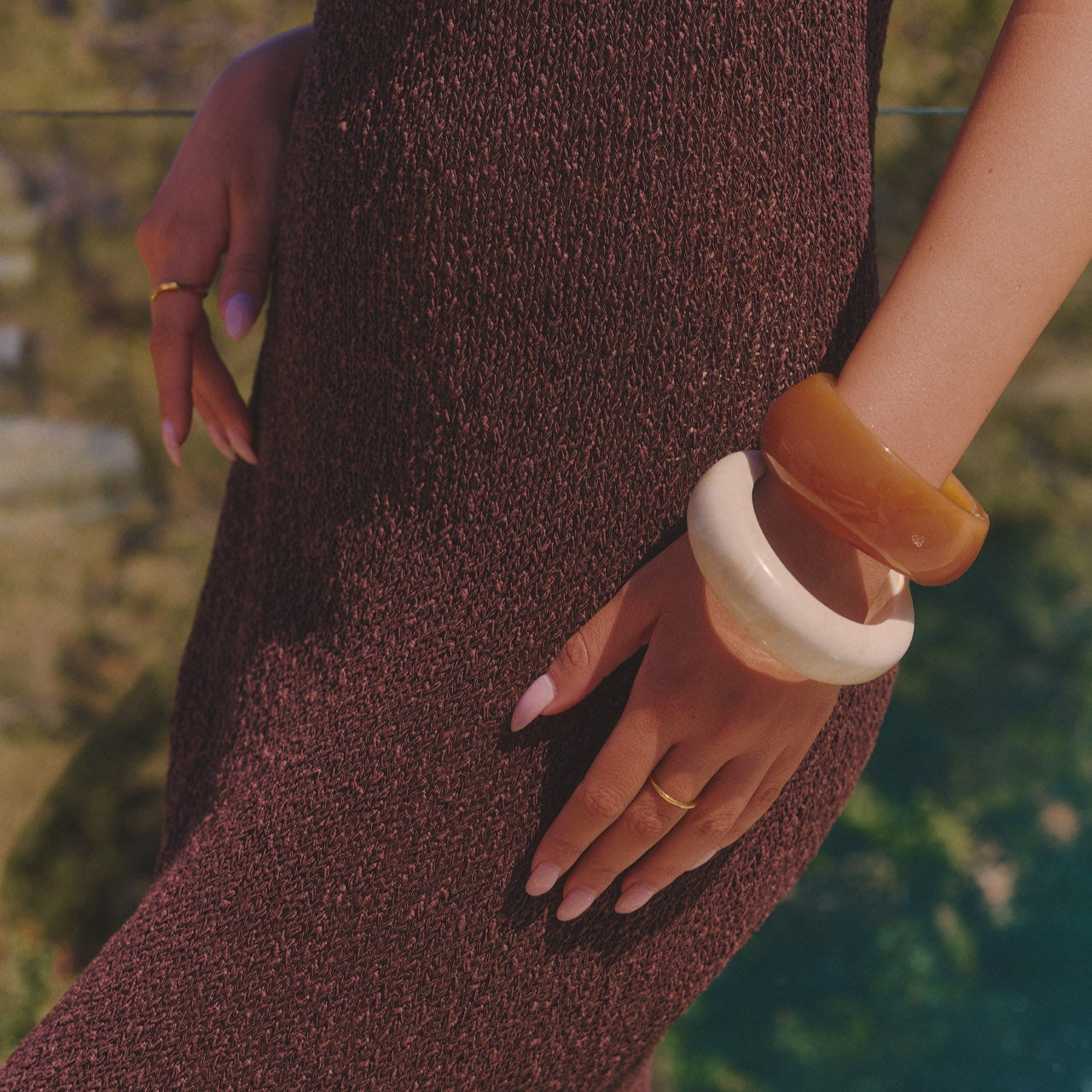 LATTE ROUNDED BANGLE