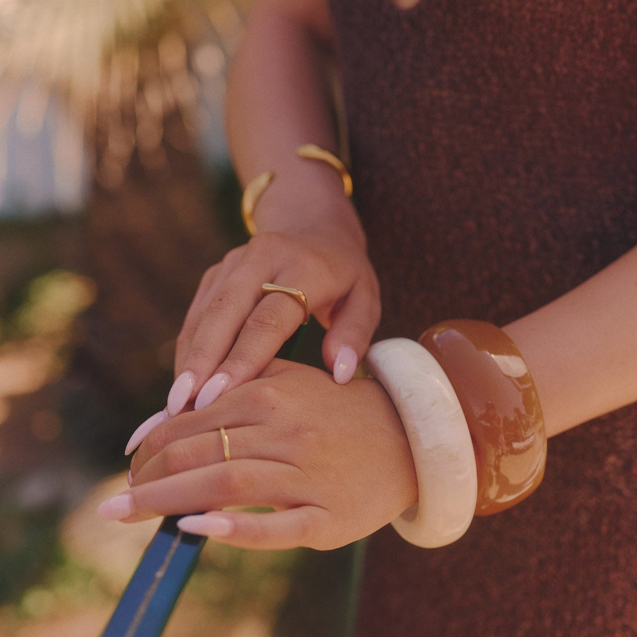 CONTOUR CUFF BRACELET - GOLD