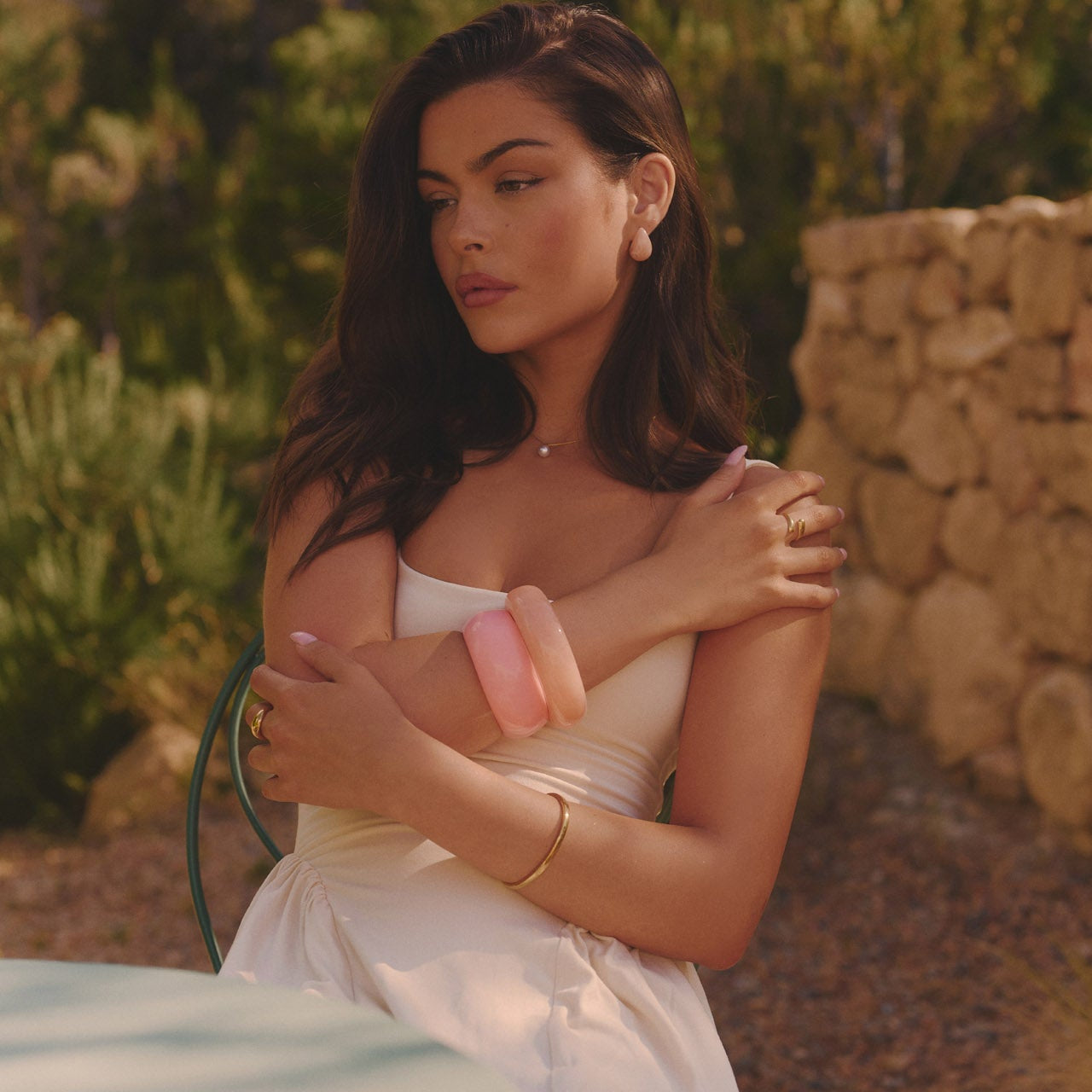 PEACH ROUNDED BANGLE