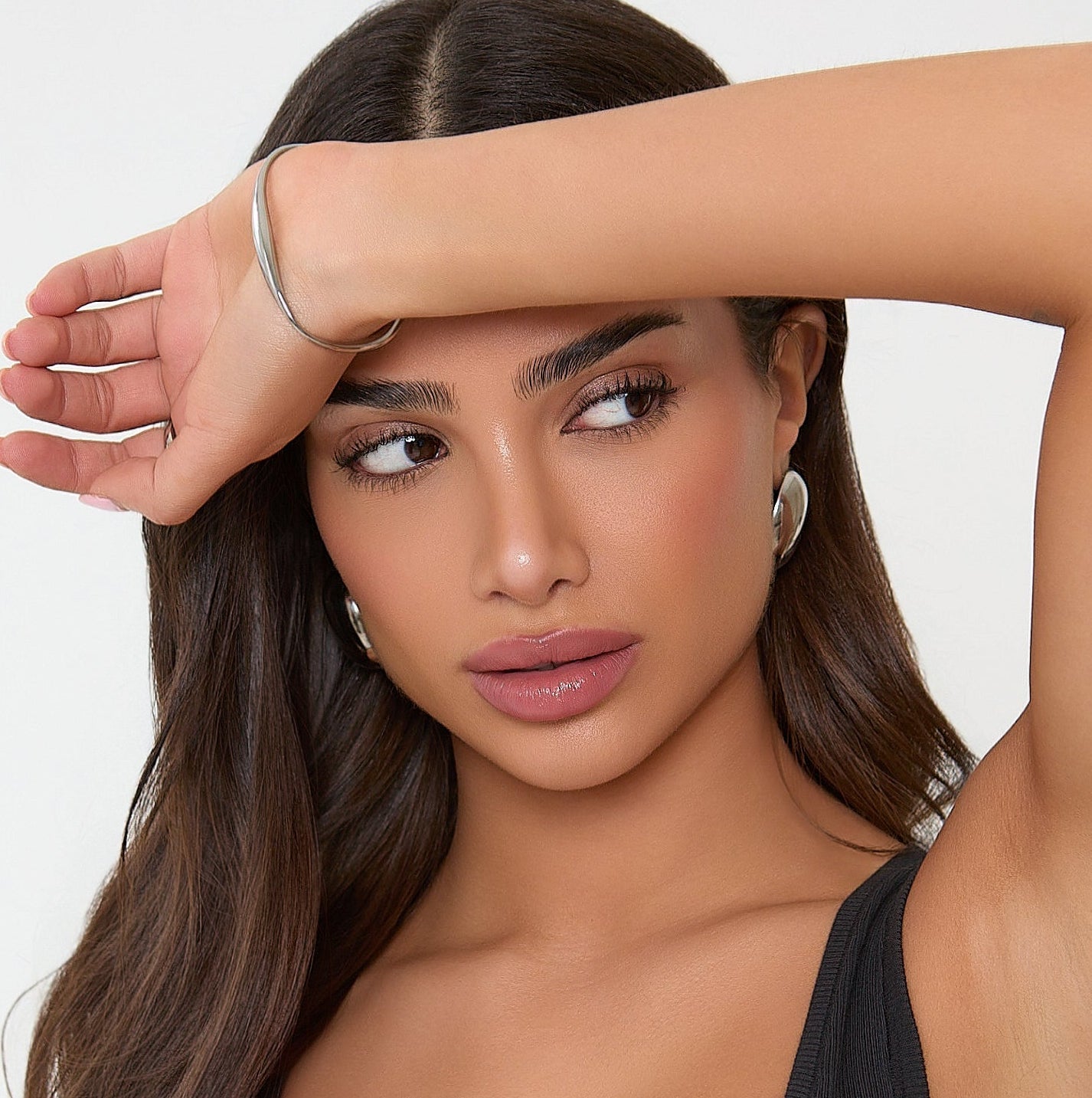 STAINLESS STEEL CURVED BRACELET