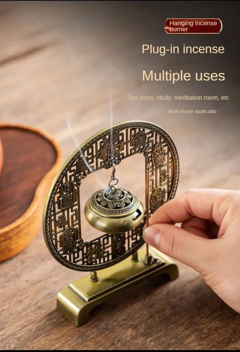Five Blessings Incense Burner Sandalwood Taoist Ornaments
