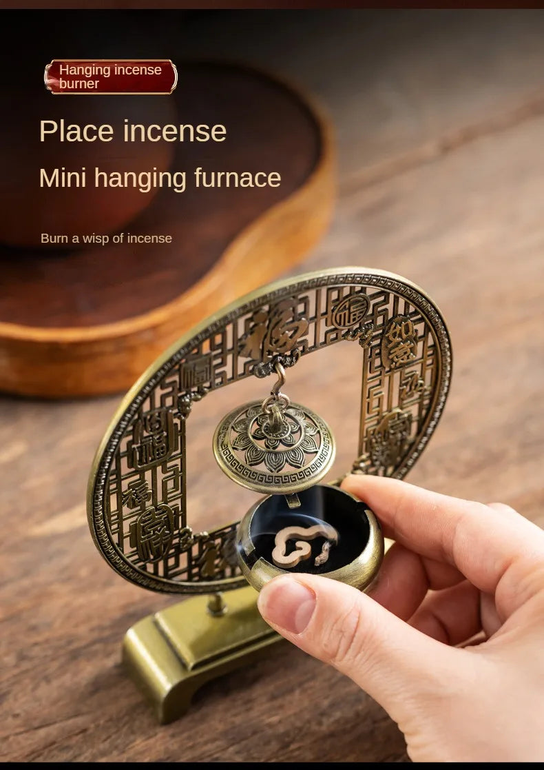 Five Blessings Incense Burner Sandalwood Taoist Ornaments