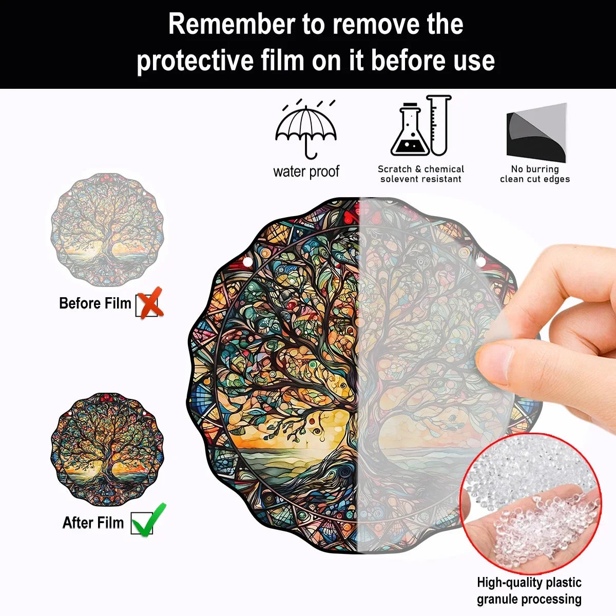 Tree of Life Acrylic Wall Plaque - Spiritual Energy