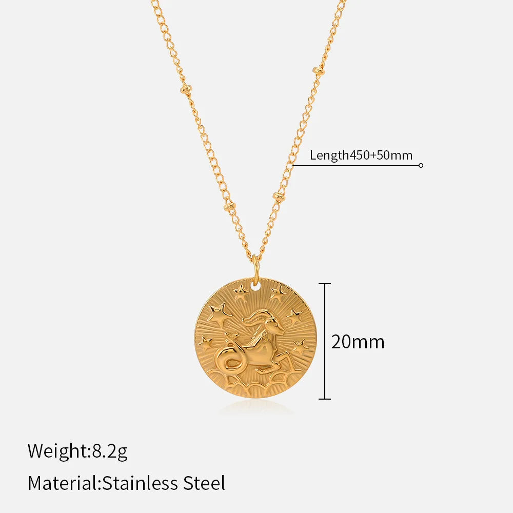 Your Sign, Your Story Zodiac Coin Necklace