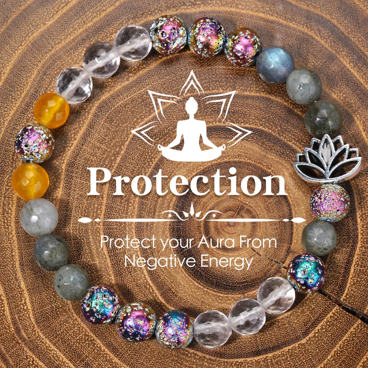 Protection Stone Bracelet Citrine Tiger Eye Elite