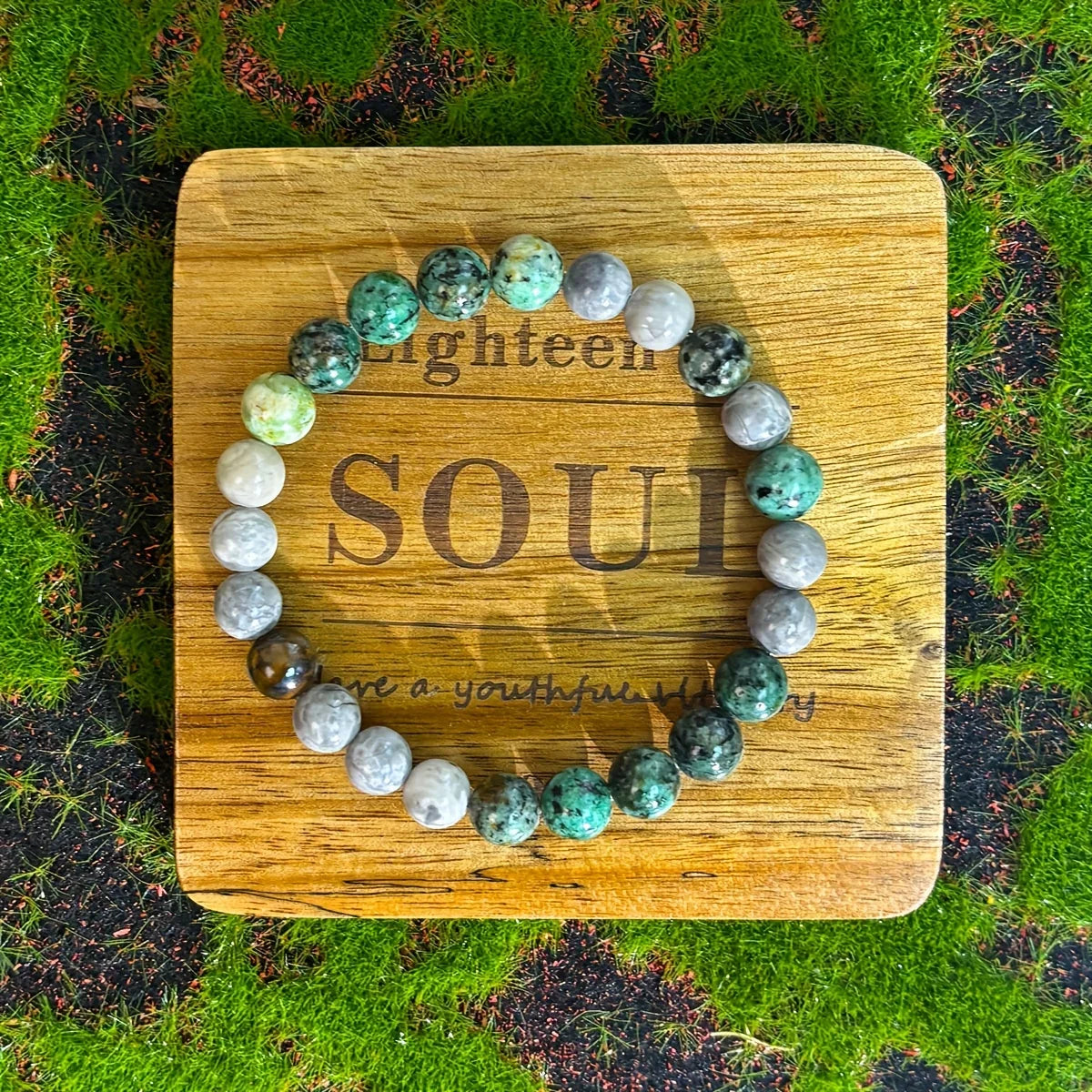 Natural Tiger Eye Turquoise Zen Bracelet For Men