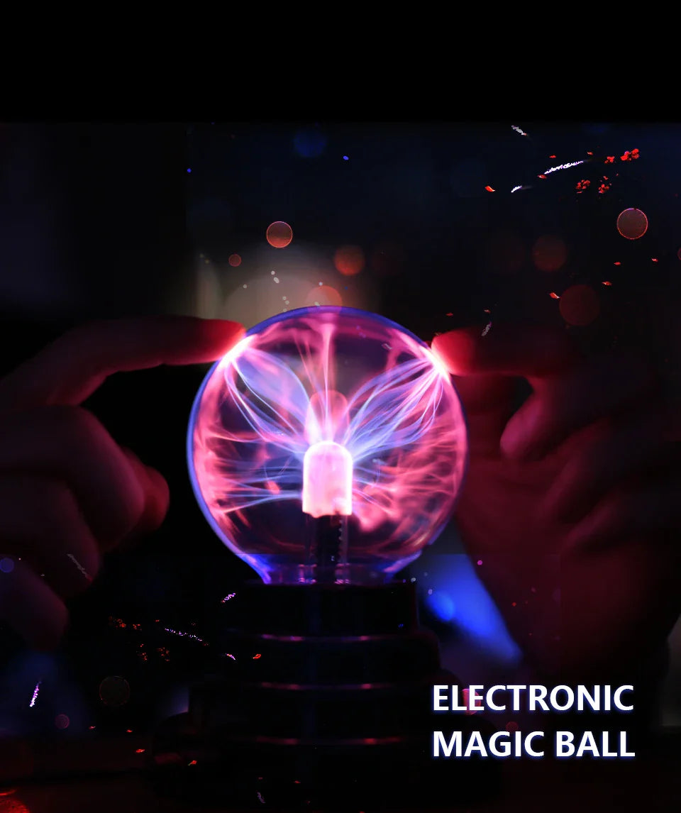 Magic Crystal Plasma Ball Lamp 3 Inch LED Night Light Kid Birthday Christmas Gift Lighting Bedroom Decor Novelty Lamp