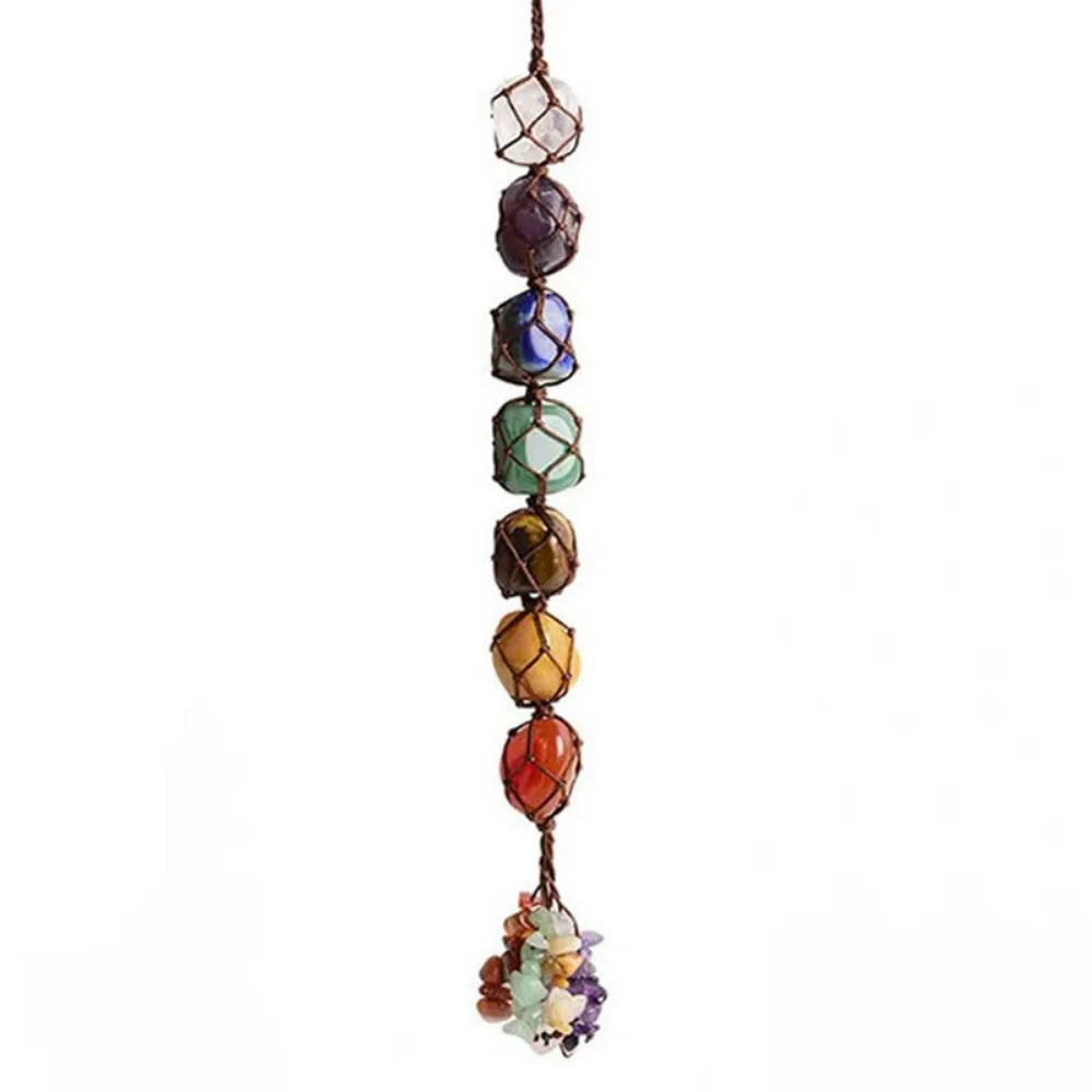 7 Chakras Crystal Hanging Ornament Car Pendant Handmade