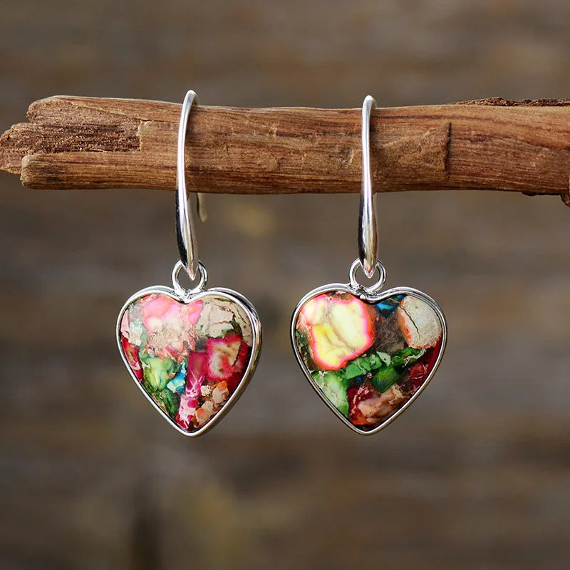 Freesia Heart Earrings