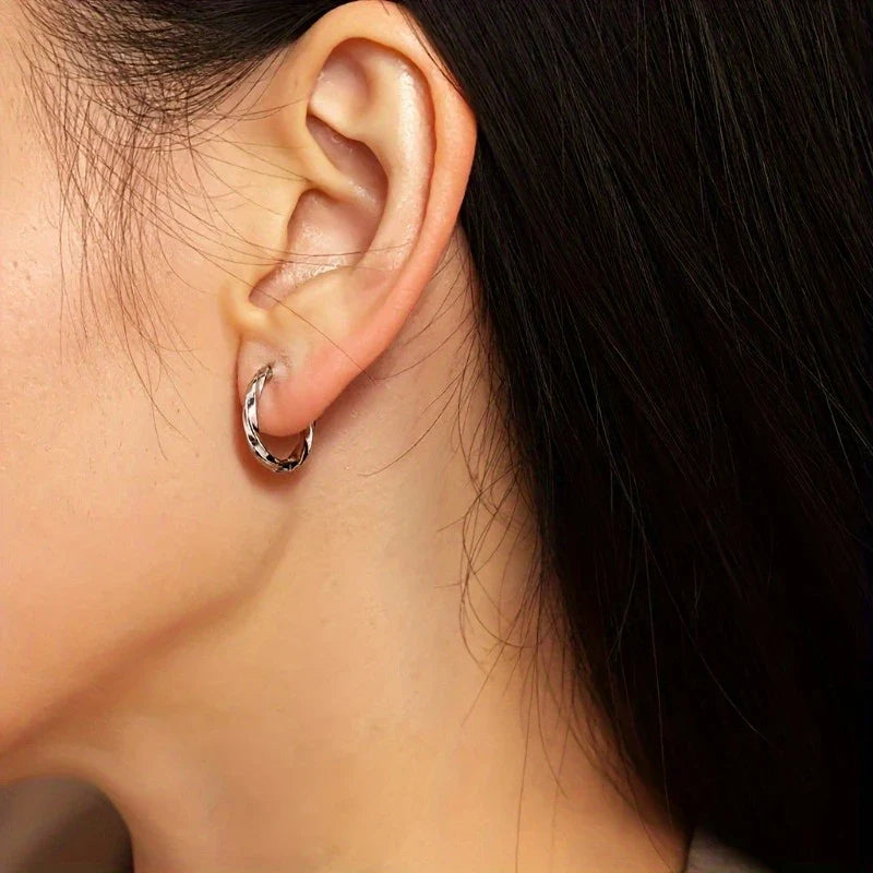 Minimalist Geometric Hanging Earrings