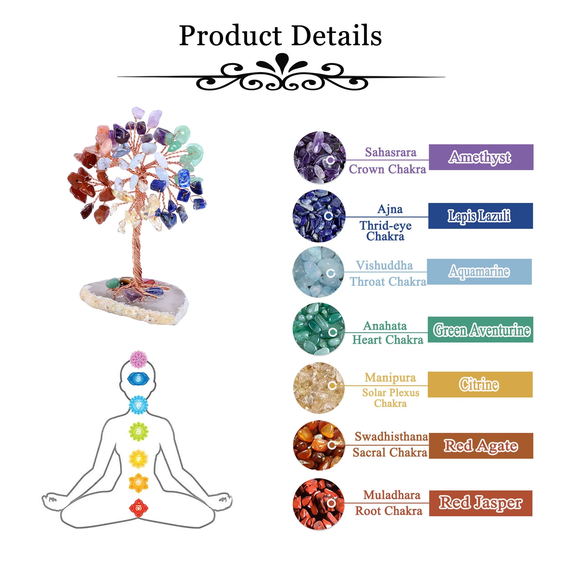 Natural Handcrafted Crystal Money Tree