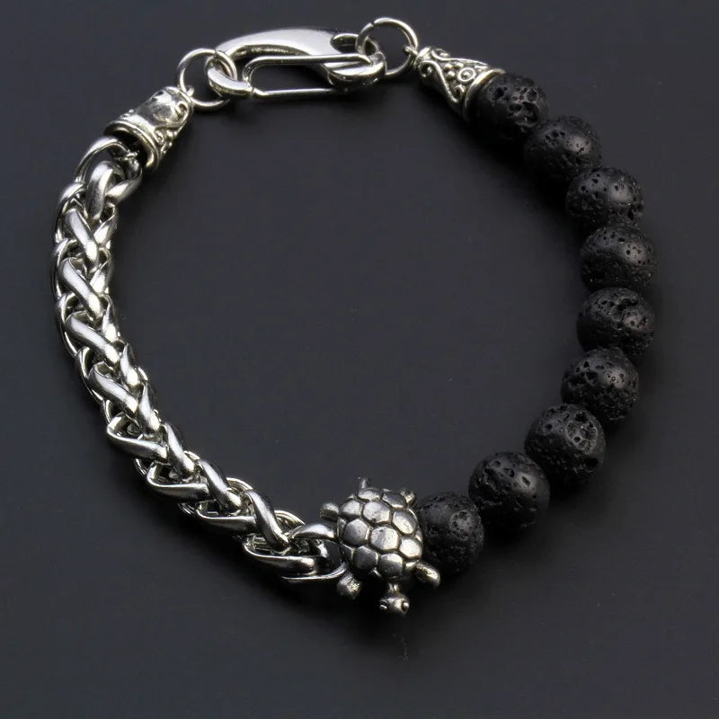 Stainless Steel Chain Bracelet Tiger Eye Elite