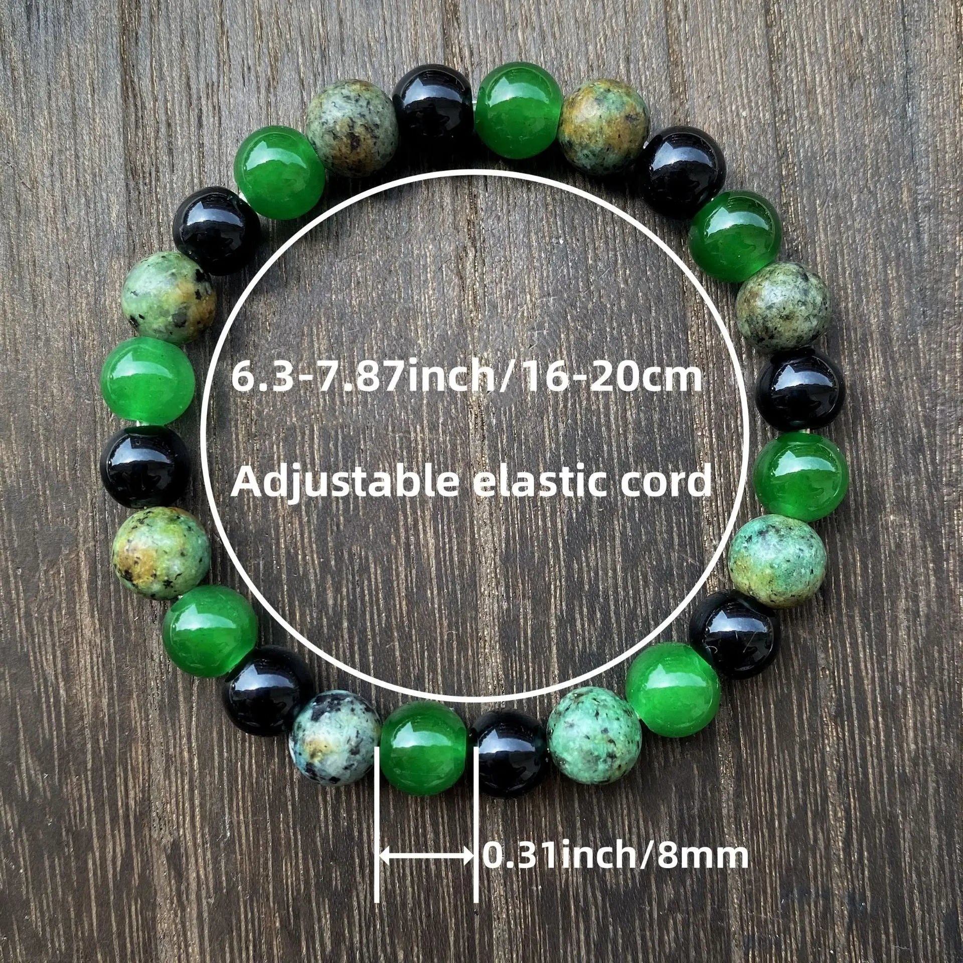 Natural Green Jade Bracelet For Men Balance