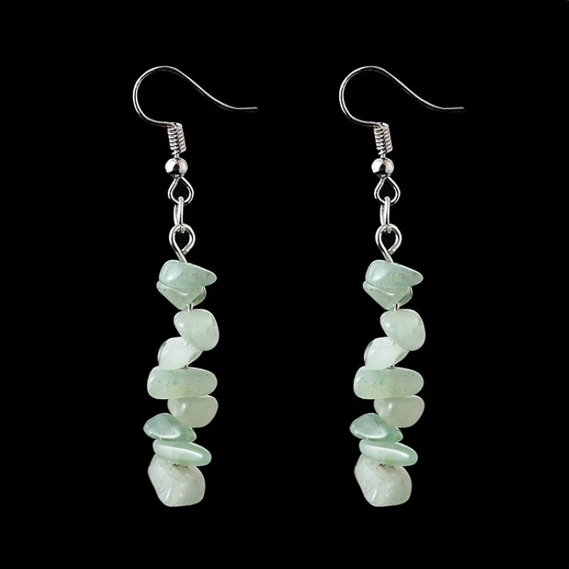 Natural Tumbled Stone Earrings