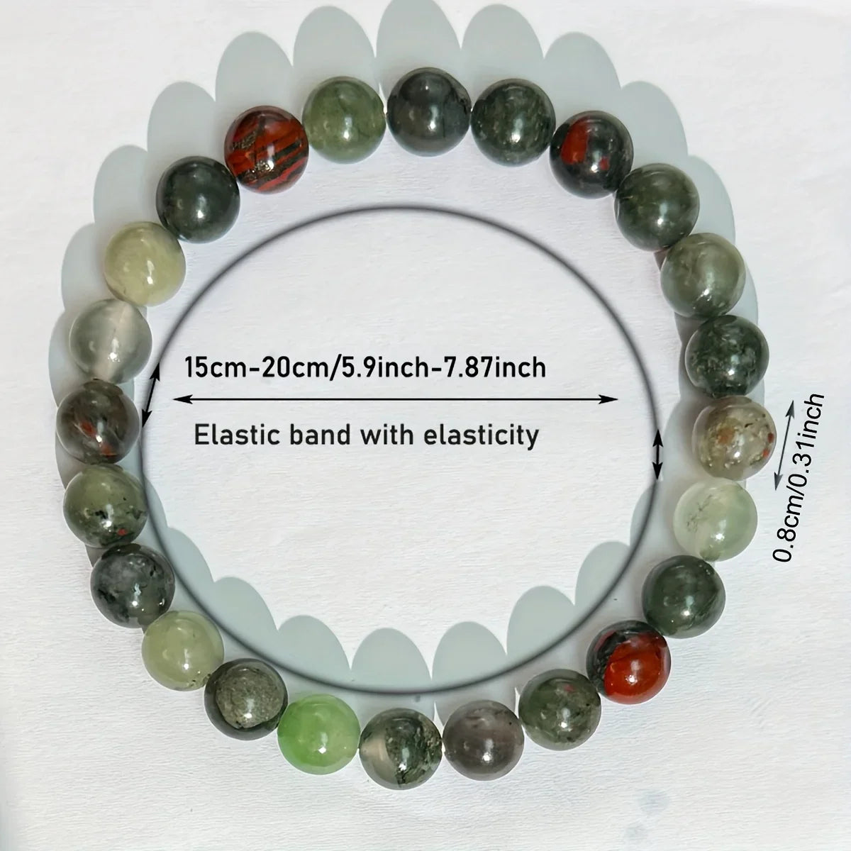 Handcrafted Bloodstone Bracelet - Protection