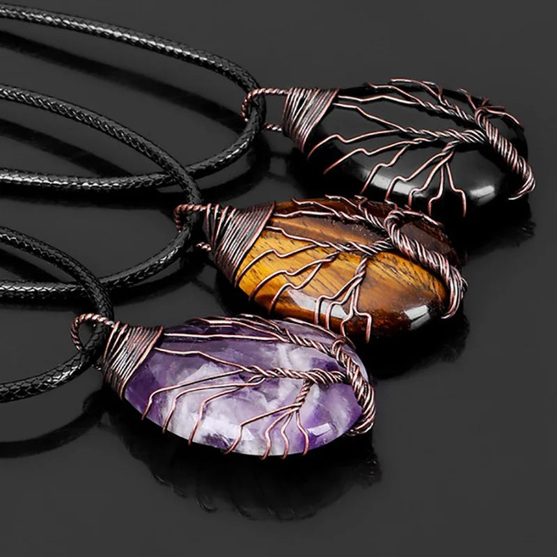 Handcrafted Chakra Gemstone Healing Necklace for Women