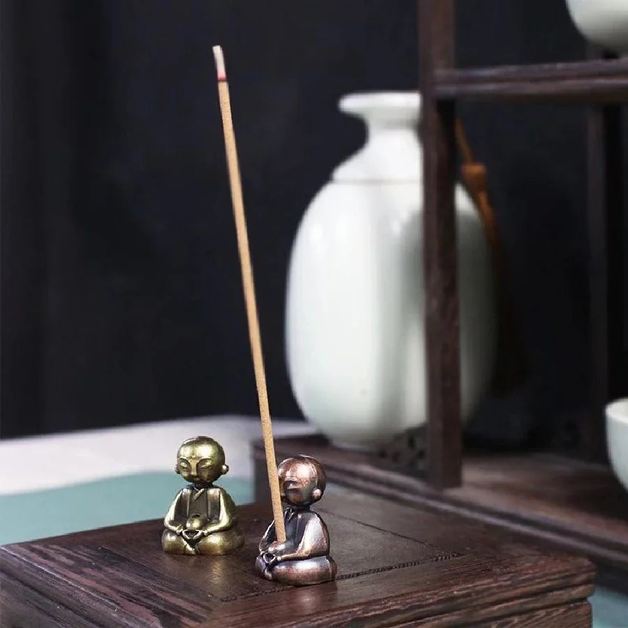 Little Monk Zen Incense Burner Stand For Study Decor