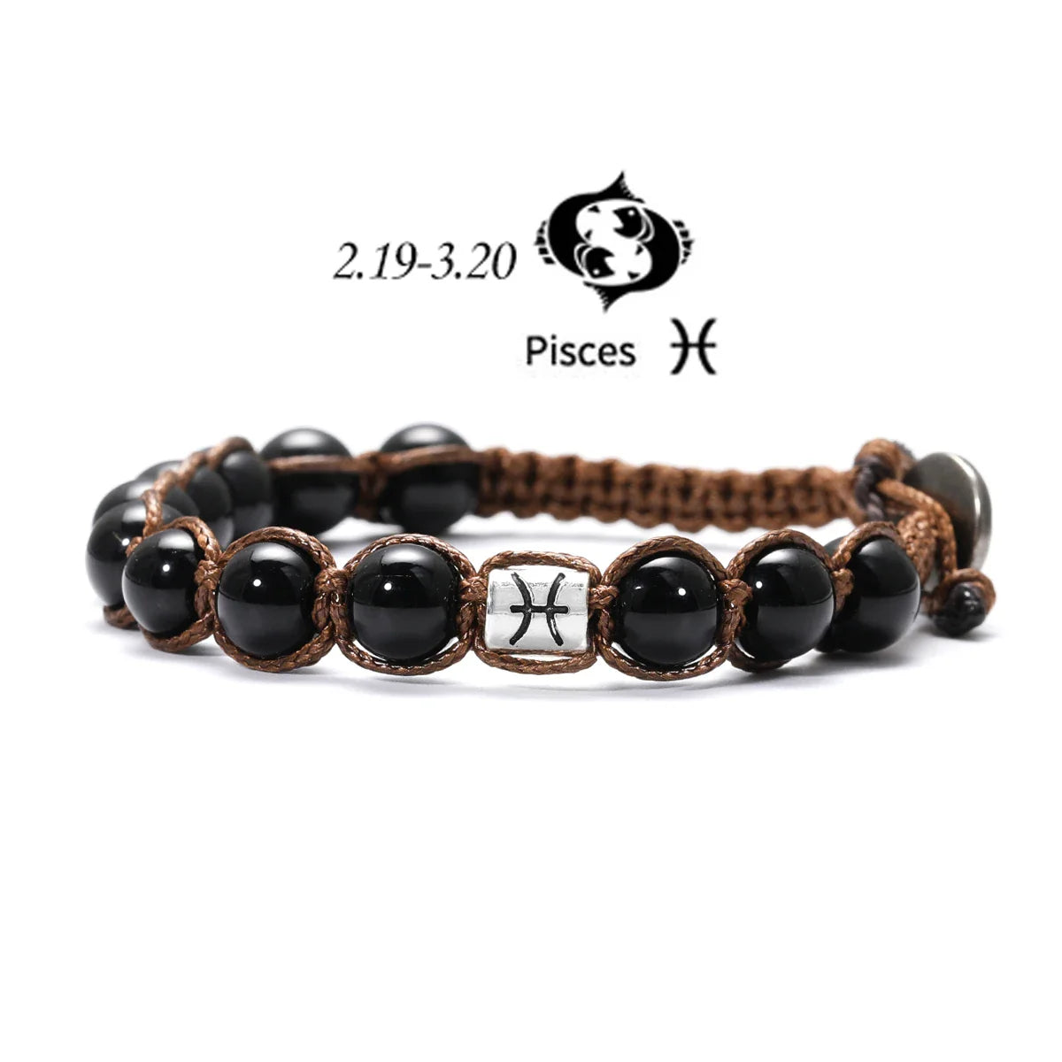 Obsidian 12 Zodiac Bracelet - Protection Energy