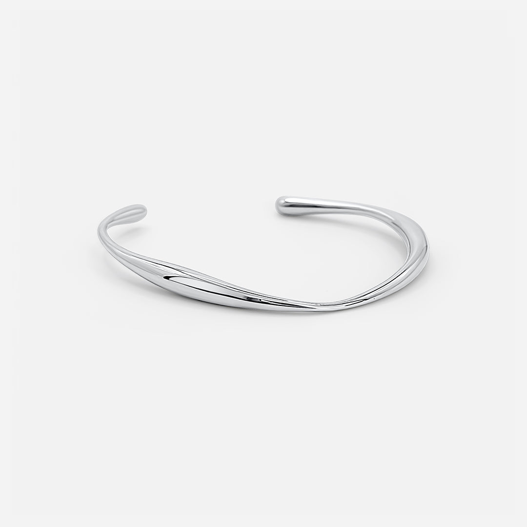STAINLESS STEEL CURVED BRACELET