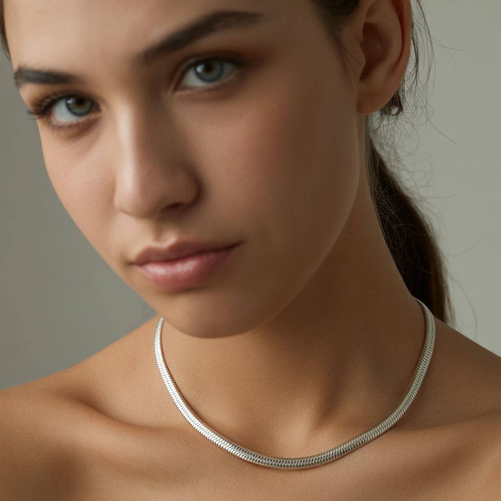 Sleek Simplicity Snake Chain Necklace