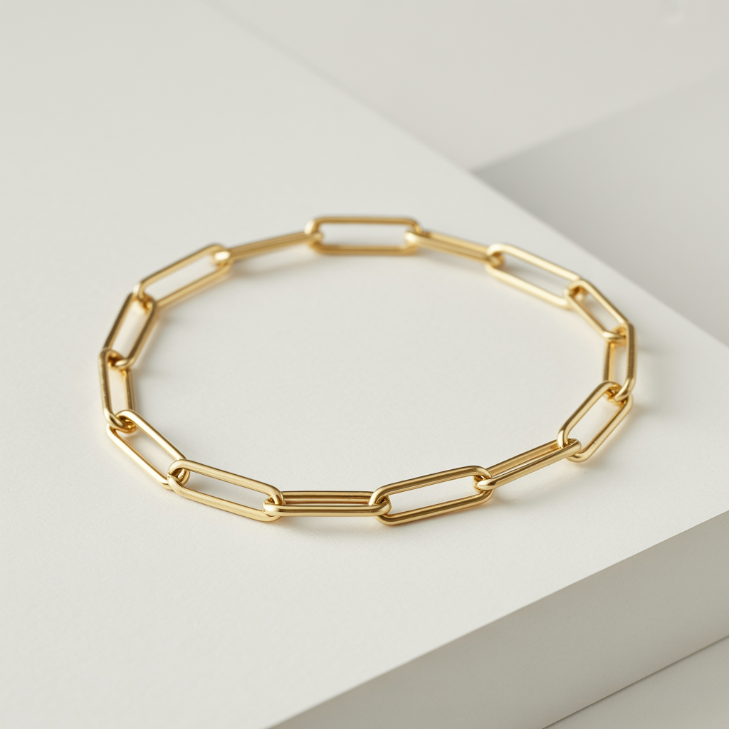 Minimal, Modern, Perfectly Versatile Paperclip Chain Bracelet