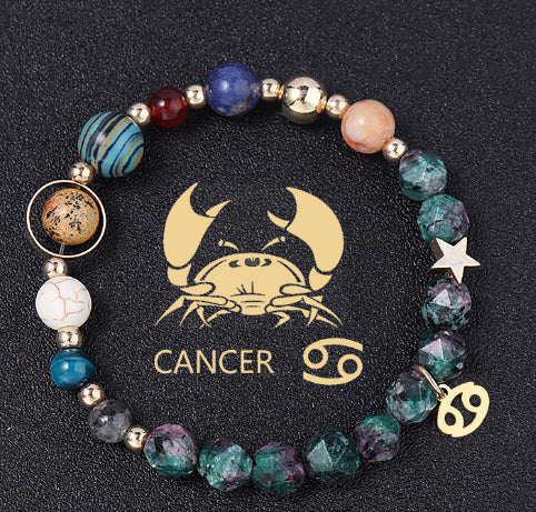 Natural Stone Twelve Constellations Bracelet Exclusive