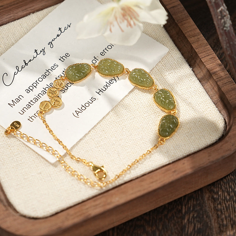 Hetian Jade Bracelet for Women Balance Healing