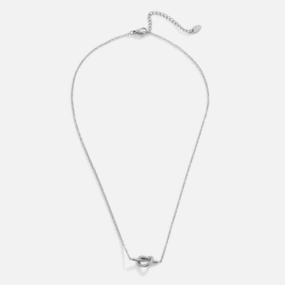Adela Knot Silver Necklace