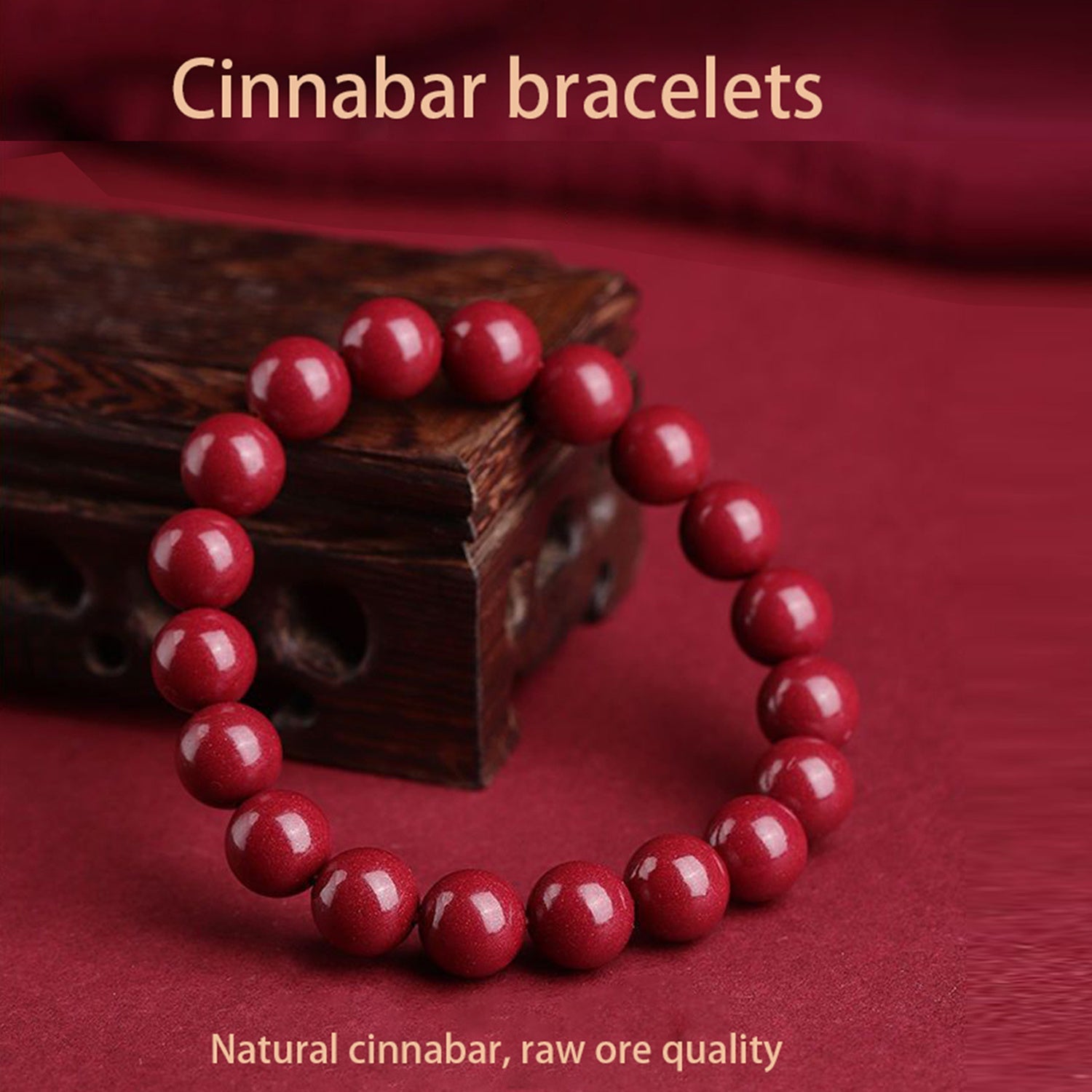 Cinnabar Bead Bracelet Signature Everyday Style